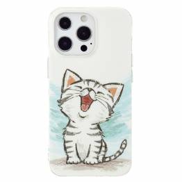  iPhone 13 Pro selvlysende cover - Glad kattekilling