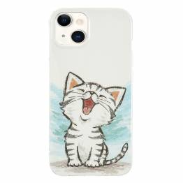  iPhone 13 selvlysende cover - Glad kattekilling