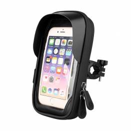 Vandtæt iPhone-/mobilholder til cykel med nem montering - op til 6,4