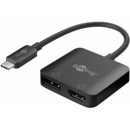 Goobay USB-C til HDMI og DisplayPort adapter 2x 4K@60Hz