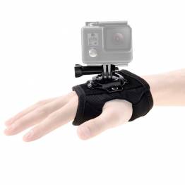 Billede af Puluz GoPro holder til hånden i handskestil med 360 graders rotation hos Mackabler.dk