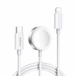 USB-C kabel med iPhone oplader og Apple Watch oplader fra Joyroom