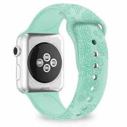 Apple Watch rem i silikone med solsikker 38/40/41mm - Mintgrøn