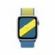 Apple Watch loopback rem 42/44/45 mm - Blå og gul