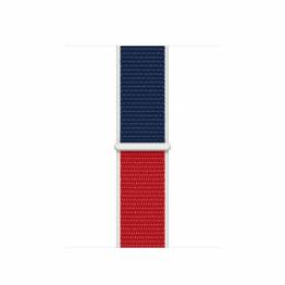  Apple Watch loopback rem 38/40/41 mm - Rød, hvid og blå