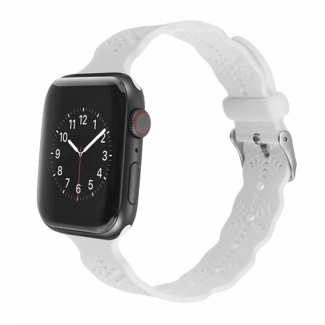 Apple Watch silikone rem 38/40/41 mm - snefnug - Hvid