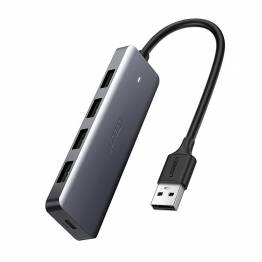 Ugreen USB 3.0 til 4-port Hub med USB-C ekstra strÃ¸m