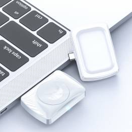  2-i-1 oplader til Apple Watch og AirPods 2/3/Pro med USB-C - Hvid