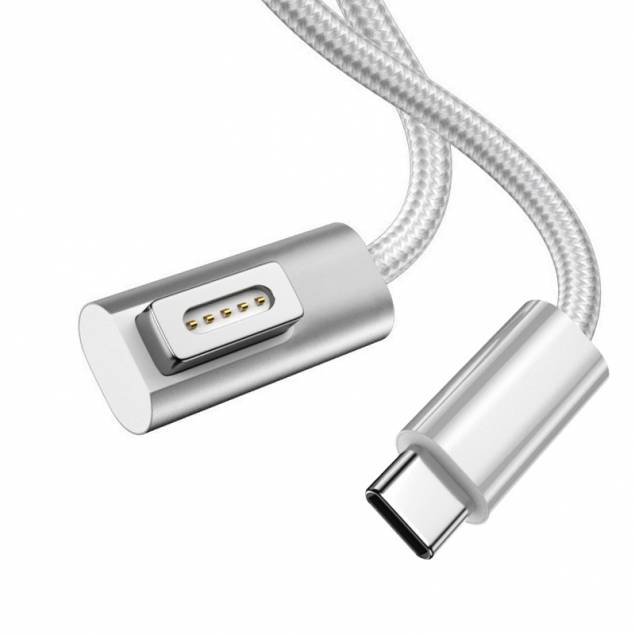USB-C til Magsafe 1 PD hurtig vævet kabel - 100W - 1,8m