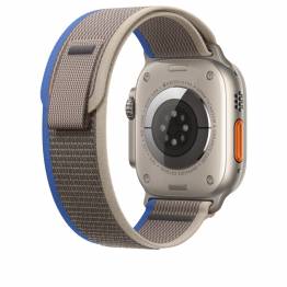 Nylon Loop rem til Apple Watch Ultra samt Watch 44/45mm - Grå/Blå