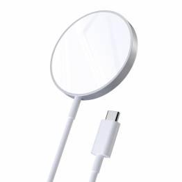 Choetech magnetisk MagSafe Qi oplader til iPhone 12, 13, 14 - Hvid