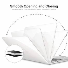  Beskyttende MacBook Air 13,6" 2022 top og bund Crystal cover - Gennemsigtigt
