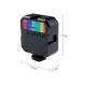 RGB fotolys med batteri og justerbar lysstyrke med fjernbetjening