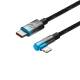 Baseus MVP 2 hårdført USB-C til Lightning kabel m vinkel - 1m - Blå