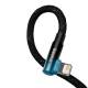 Baseus MVP hårdført USB til Lightning kabel m vinkel - 1m - Blå