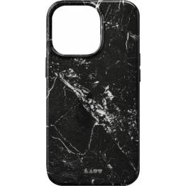 Se HUEX ELEMENTS iPhone 13 Pro cover - Marble Sort hos Mackabler.dk