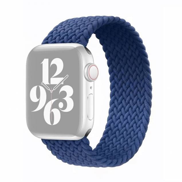 Apple Watch braided strap 38/40/41 mm - Large - Blå