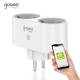 Gosund 2-pack Smart dobbelt 2x strømstik med Wi-Fi - Alexa, Google Home