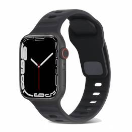 Sports rem I silikone til Apple Watch Ultra samt 42/44/45 - Sort