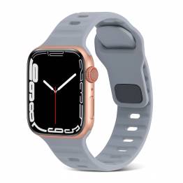  Sports rem i silikone til Apple Watch Ultra samt 42/44/45mm - Gråblå