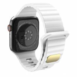Silikone rem til Apple Watch Ultra samt 42/44/45mm - Hvid