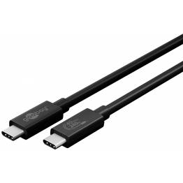  Goobay USB-C kabel 240W USB4 PD - 0,7m - Sort