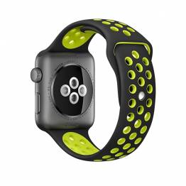 Se Apple Watch rem i silikone - god til sport, Størrelse 42, 44, 45 & 49mm, Farve Gul hos Mackabler.dk