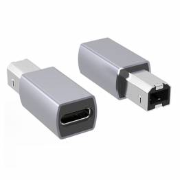  USB-C hun til USB 2.0 Type-B adapter til printere, scannere mm.