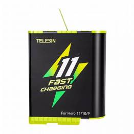Telesin Fast Charge batteri til GoPro Hero 9/10/11 - 1750mAh