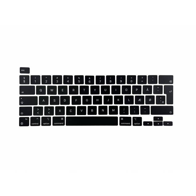 4 og € euro-tegn tastaturknap til MacBook Pro 13" (2020 - og nyere)