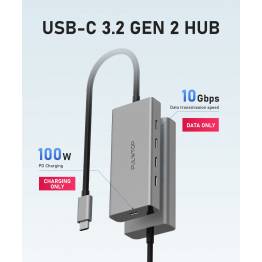  PULWTOP USB-C Hub med 5 x USB-C 3.2 indgange til data og strøm
