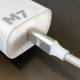 M7 hårdført Mac / iPhone / USB-C PD 100W opladningskabel - hvid - 1m
