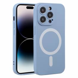 iPhone 15 Pro MagSafe silikone cover - Lavendel blå