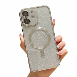 iPhone 11 MagSafe Glitter cover - Sølv