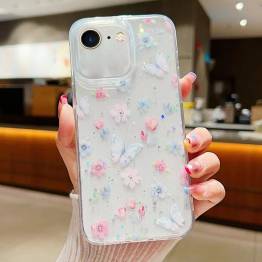 iPhone 7/8/SE 20/22 beskyttende cover - Blomster og sommerfugle