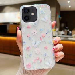 iPhone 11 beskyttende cover - Blomster og sommerfugle