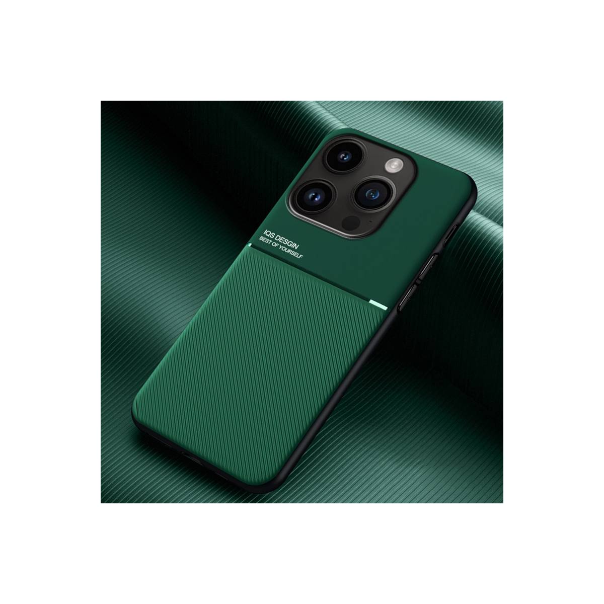 iPhone 15 Pro Max cover fra IQS Design - Grøn