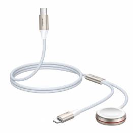 Stilfuldt Joyroom USB-C kabel med iPhone og Apple Watch oplader - 1,5m