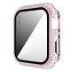 Apple Watch 4/5/6/SE 40mm cover og beskyttelsesglas m diamanter - Pink