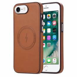 iPhone 7/8/SE 20/22 MagSafe cover i brun kunstlæder