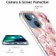 Beskyttende iPhone 13 cover med fingerring - Pink gardenia