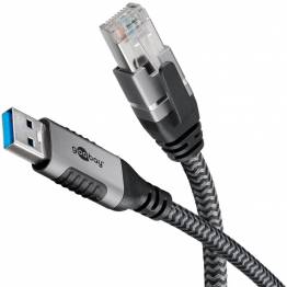 Goobay USB 3.0 til RJ45 Ethernet netværkskabel - 1Gbit/s - 2m