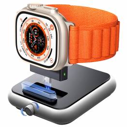 2-i-1 USB-C oplader til Apple Watch med Vækkeur understøttelse