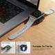 2-i-1 USB-C oplader til Apple Watch med Vækkeur understøttelse til natbordet