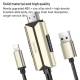 Yesido Lightning til HDMI adapter med USB til opladning - 2m - Guld/Sort