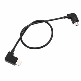 Se USB-C til Micro USB kabel til DJI MAVIC PRO & SPARK droner - 30 cm hos Mackabler.dk