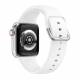 Silikone rem med metalspænde til Apple Watch 42/44/45/49mm - Hvid