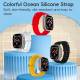 Ocean silikone rem til Apple Watch 42/44/45/49mm - Hvid