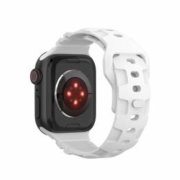  Sport silikone rem til Apple Watch 42/44/45/49mm - Hvid