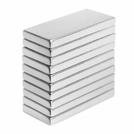 10x neodymium super magnet - blok - 10 x 5 x 1mm